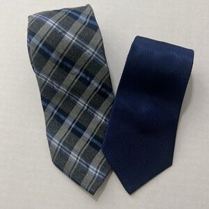 Father And Son Ties 
Large Tie Is Chaps Small Tie Is US Polo Assn Blue In Color